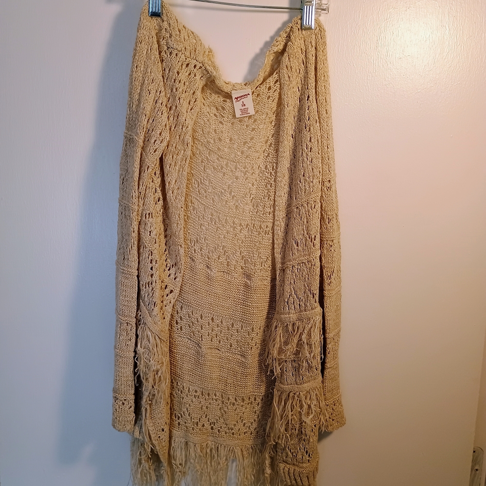 Arizona Jean Company Beige Knit Cardigan